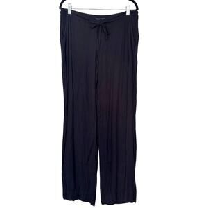 Tommy Hilfiger Black Women's Size 6 100% Viscose Casual Comfort Wide Leg Pants